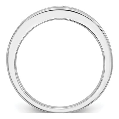 14K White Gold 3/4 ct tw Diamond Princess Wedding Band – view 3