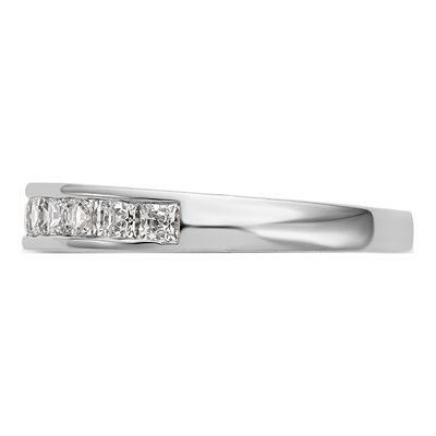 14K White Gold 3/4 ct tw Diamond Princess Wedding Band – view 4