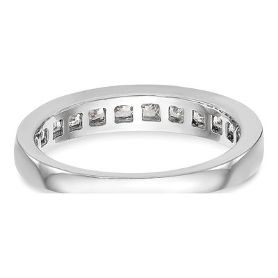 14K White Gold 3/4 ct tw Diamond Princess Wedding Band – view 6