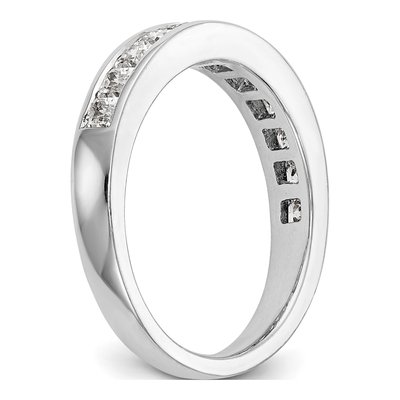 14K White Gold 3/4 ct tw Diamond Princess Wedding Band – view 7