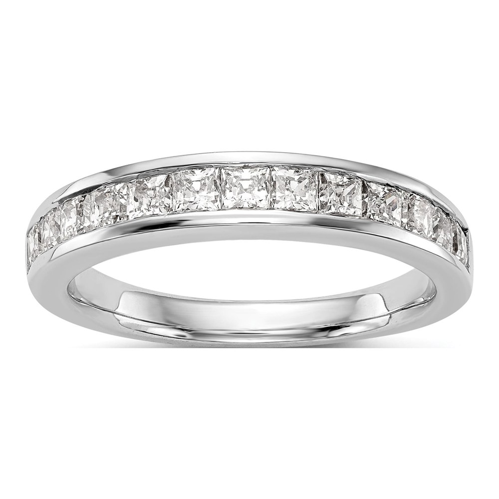 14K White Gold 3/4 ct tw Diamond Princess Wedding Band