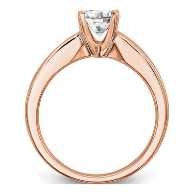 14K Rose Gold Diamond Engagement Ring Semi-Mount – view 2