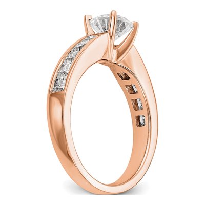 14K Rose Gold Diamond Engagement Ring Semi-Mount – view 6