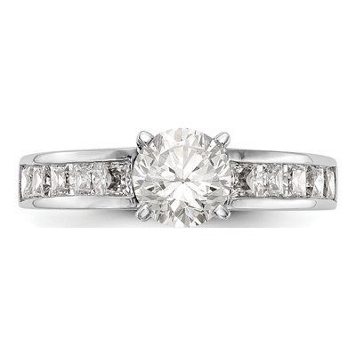 14K White Gold Diamond Engagement Ring Semi-Mount – view 5