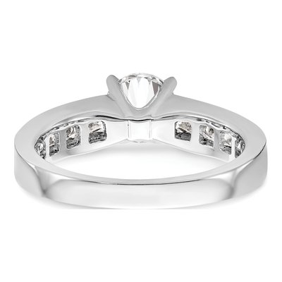 14K White Gold Diamond Engagement Ring Semi-Mount – view 6