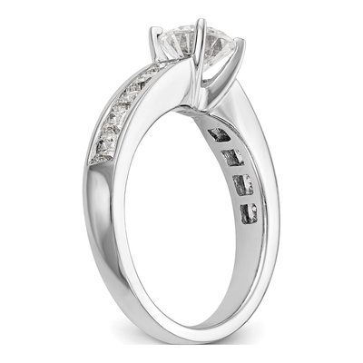 14K White Gold Diamond Engagement Ring Semi-Mount – view 7