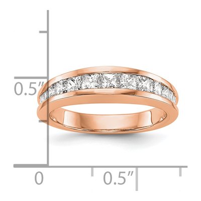 14K Rose Gold 1.15 ct tw Diamond Wedding Band – view 3