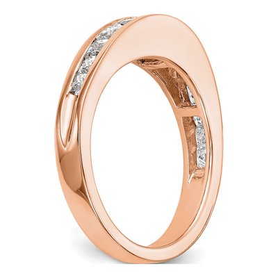 14K Rose Gold 1.15 ct tw Diamond Wedding Band – view 6