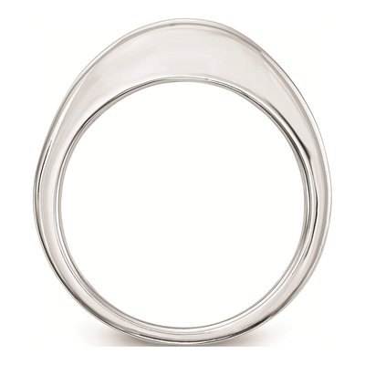 14K White Gold Princess Diamond Wedding Band Mounting – view 2