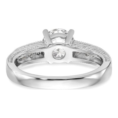 14K White Gold Diamond Engagement Ring Semi-Mount – view 5