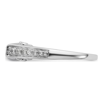 14K White Gold Lab-Grown Diamond Pet Engagement Engagement Ring Semi-Mount – view 5