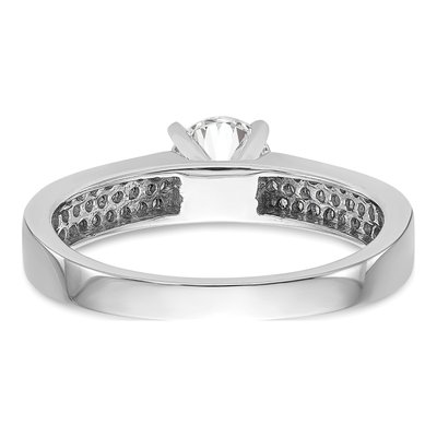 14K White Gold Diamond Engagement Engagement Ring Semi-Mount – view 5