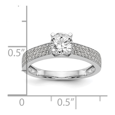 14K White Gold Diamond Engagement Engagement Ring Semi-Mount – view 8