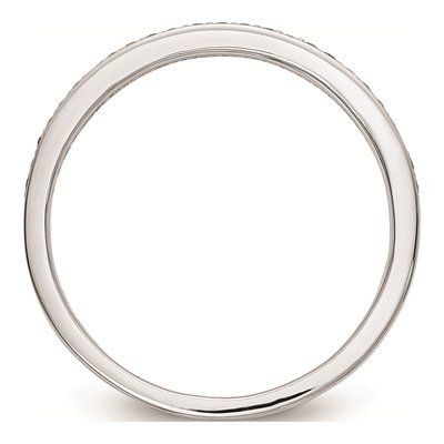 14K White Gold Diamond Wedding Band Mounting – view 2