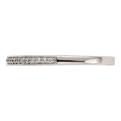 14K White Gold Diamond Wedding Band Mounting – view 3