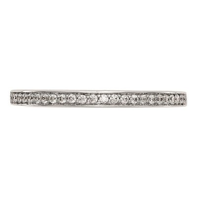 14K White Gold Diamond Wedding Band Mounting – view 4