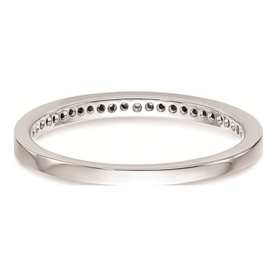14K White Gold Diamond Wedding Band Mounting – view 5