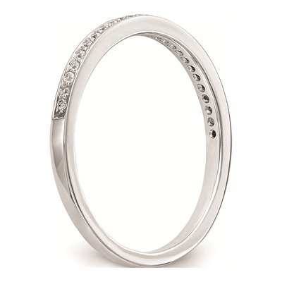 14K White Gold Diamond Wedding Band Mounting – view 6