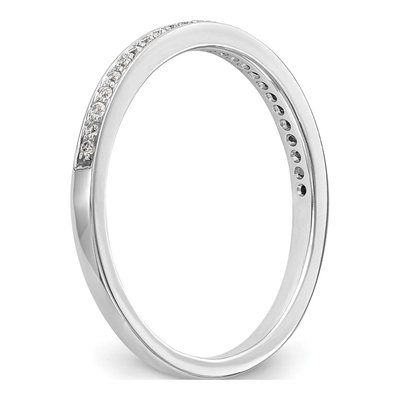 14K White Gold 1/8 ct tw Lab-Grown Diamond Wedding Band – view 7