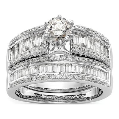14K Yellow Gold Peg Set Engagement Ring Mounting – view 2