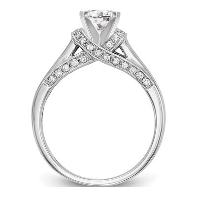 14K White Gold Diamond Engagement Engagement Ring Semi-Mount – view 2