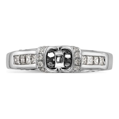 14K White Gold Diamond Engagement Engagement Ring Semi-Mount – view 5