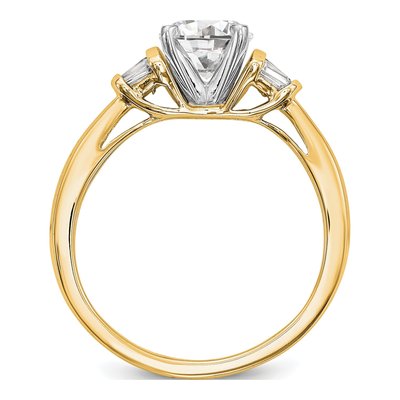 14K Yellow Gold Diamond Engagement Engagement Ring Semi-Mount – view 2