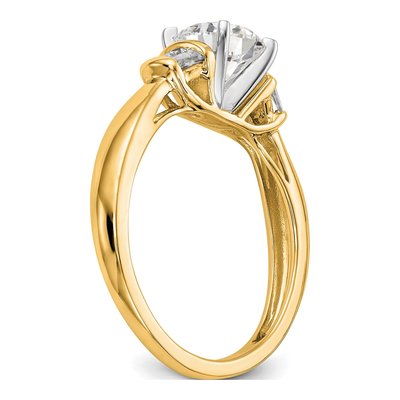 14K Yellow Gold Diamond Engagement Engagement Ring Semi-Mount – view 4