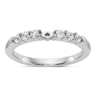 14K White Gold Peg Set Engagement Ring Mounting – view 3