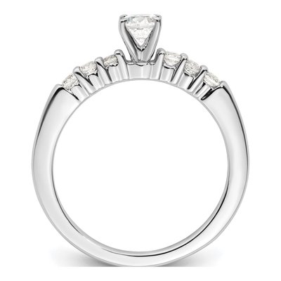 14K White Gold 0.24 Carat Diamond Semi-Mount Ring – view 3