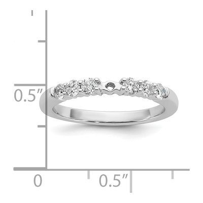 14K White Gold Diamond Engagement Engagement Ring Semi-Mount – view 7