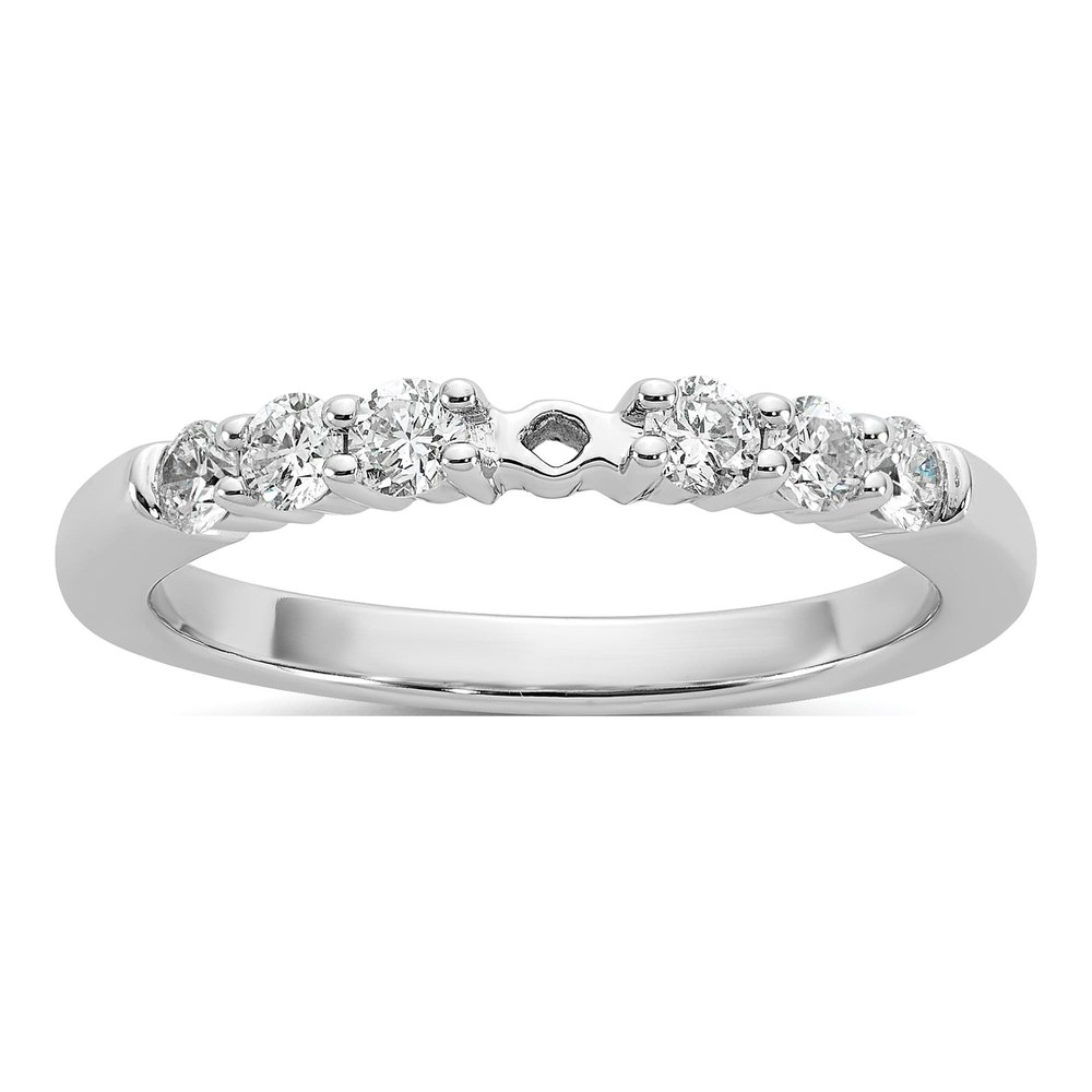 14K White Gold Diamond Engagement Engagement Ring Semi-Mount