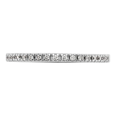 10K White Gold 1/10 ctw Diamond Wedding Band – view 4