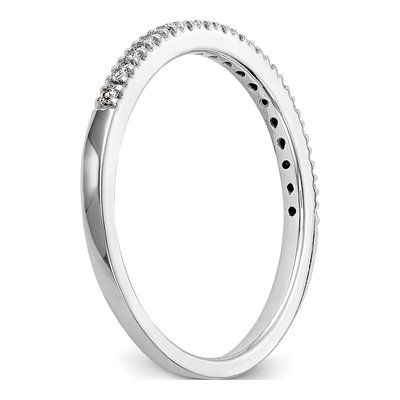 10K White Gold 1/10 ctw Diamond Wedding Band – view 6