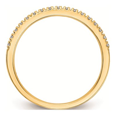 10K Yellow Gold 1/10 ct tw Diamond Wedding Band – view 2