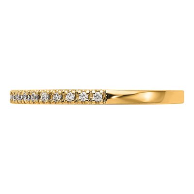 10K Yellow Gold 1/10 ct tw Diamond Wedding Band – view 3