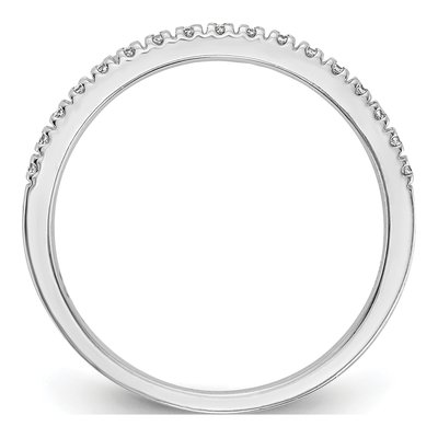 14K White Gold 1/10 ct tw Lab-Grown Diamond Wedding Band – view 3