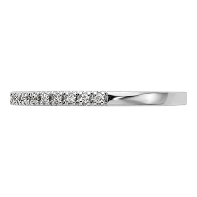 14K White Gold 1/10 ct tw Lab-Grown Diamond Wedding Band – view 4