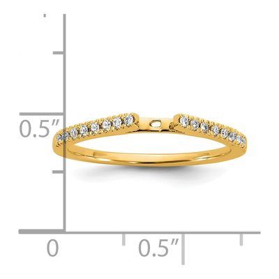14K Yellow Gold Diamond Engagement Engagement Ring Semi-Mount – view 3