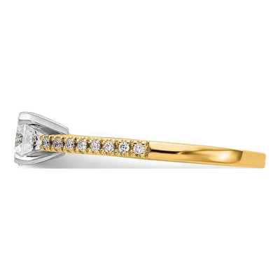 14K Yellow Gold Diamond Engagement Engagement Ring Semi-Mount – view 4