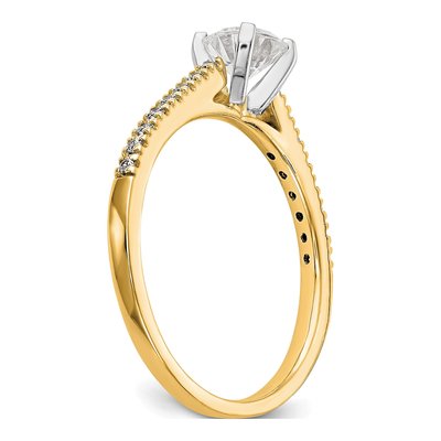 14K Yellow Gold Diamond Engagement Engagement Ring Semi-Mount – view 7