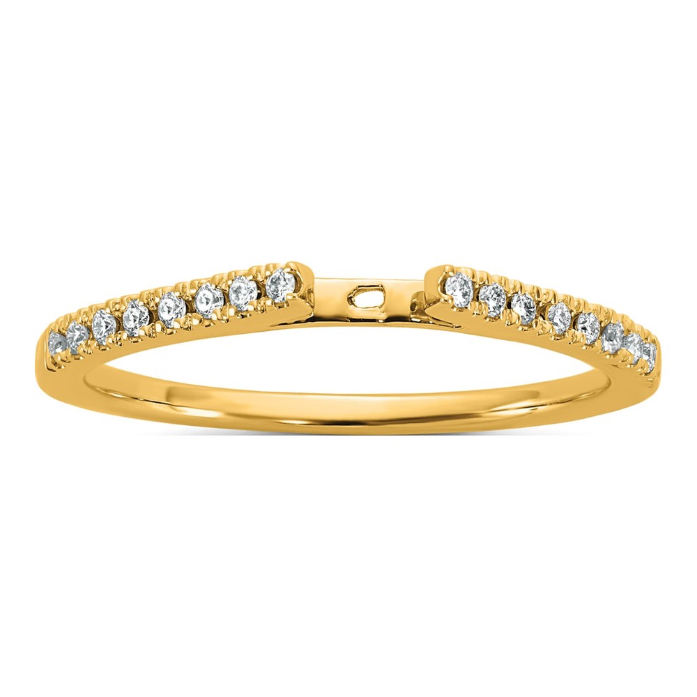 14K Yellow Gold Diamond Engagement Engagement Ring Semi-Mount