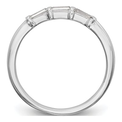 14K White Gold 1/3 ct tw Diamond Baguette Wedding Band – view 3