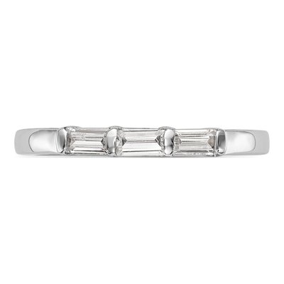 14K White Gold 1/3 ct tw Diamond Baguette Wedding Band – view 5
