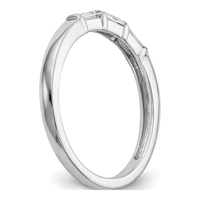 14K White Gold 1/3 ct tw Diamond Baguette Wedding Band – view 7
