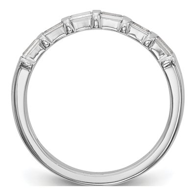 14K White Gold 1/4 ct tw Diamond Baguette Wedding Band – view 2