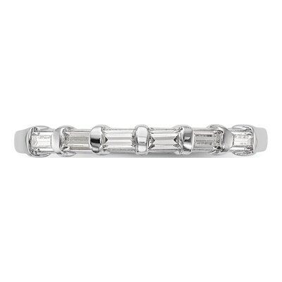 14K White Gold 1/4 ct tw Diamond Baguette Wedding Band – view 4