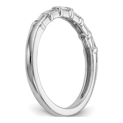 14K White Gold 1/4 ct tw Diamond Baguette Wedding Band – view 6