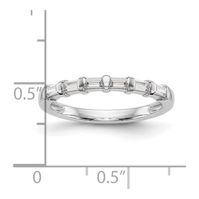 14K White Gold 1/4 ct tw Diamond Baguette Wedding Band – view 7