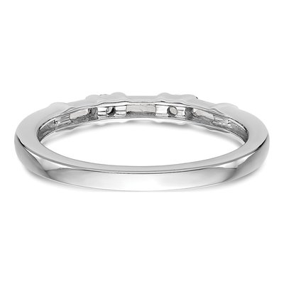 14K White Gold 1/4 ct tw Diamond Round Baguette Wedding Band – view 6